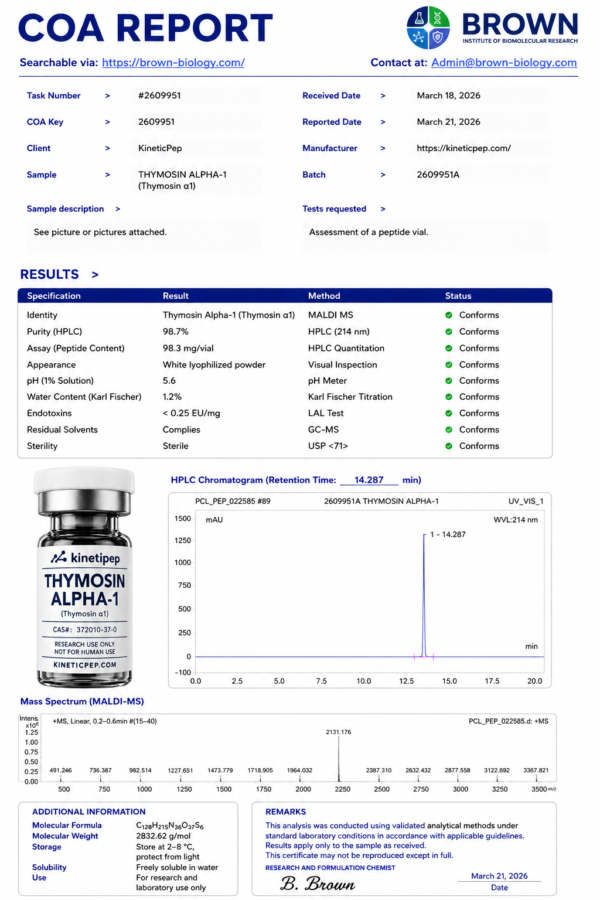 Thymosin Alpha-1 10mg - Image 2