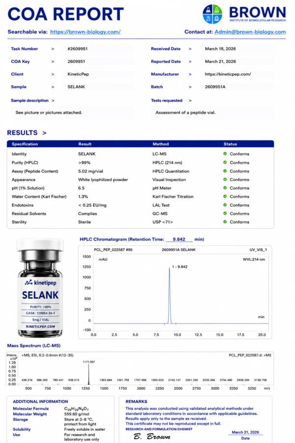 Selank 10mg - Afbeelding 2