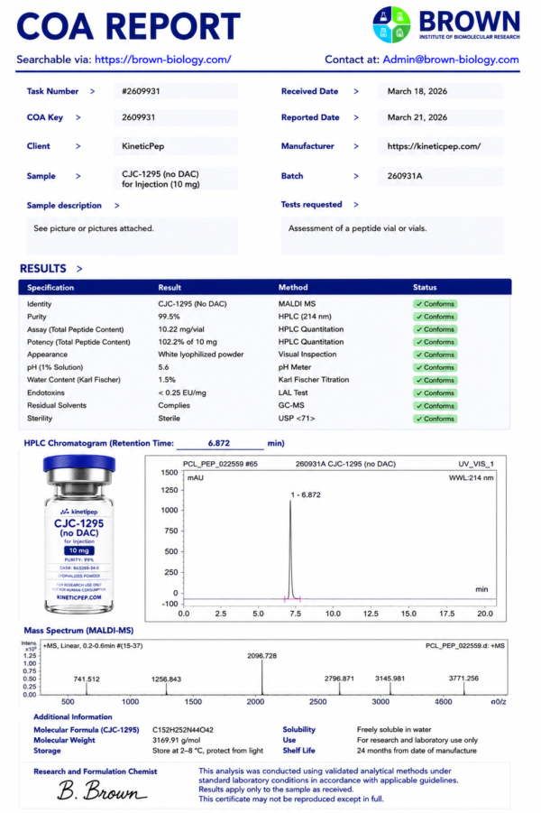 CJC-1295 (no DAC) 10mg - immagine 2