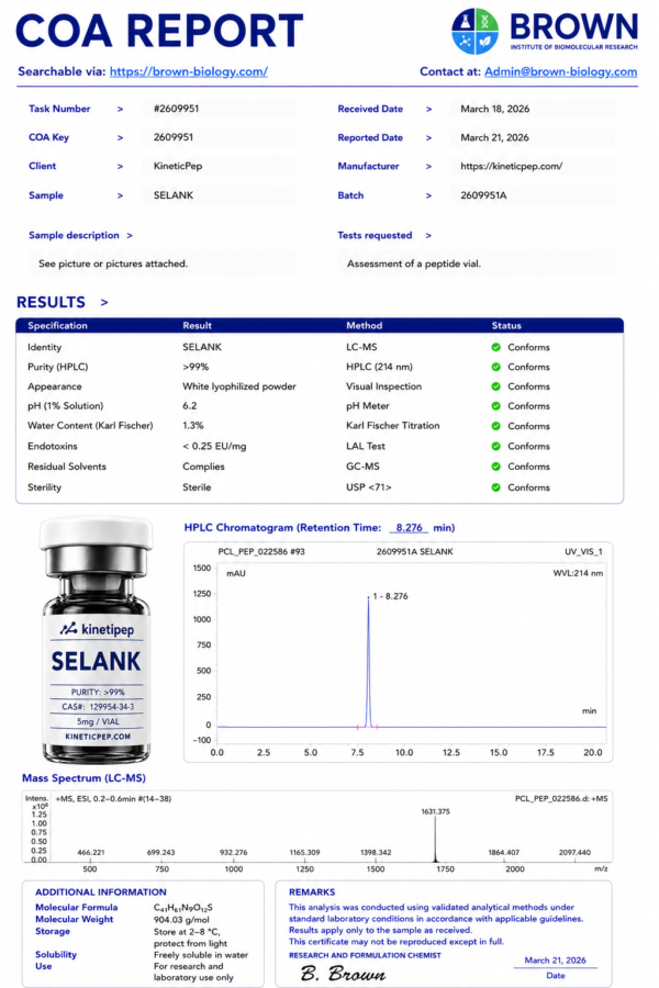 Selank 5mg - Afbeelding 2