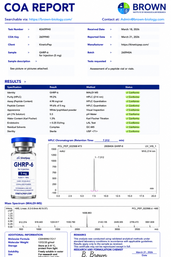 GHRP-6 5mg - Image 2