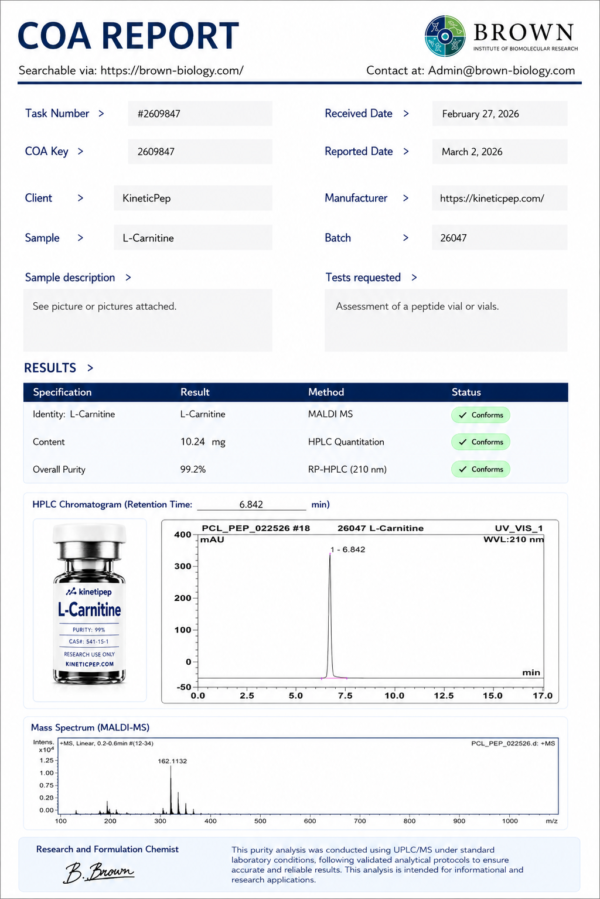 L-Carnitine 600mg - Image 2