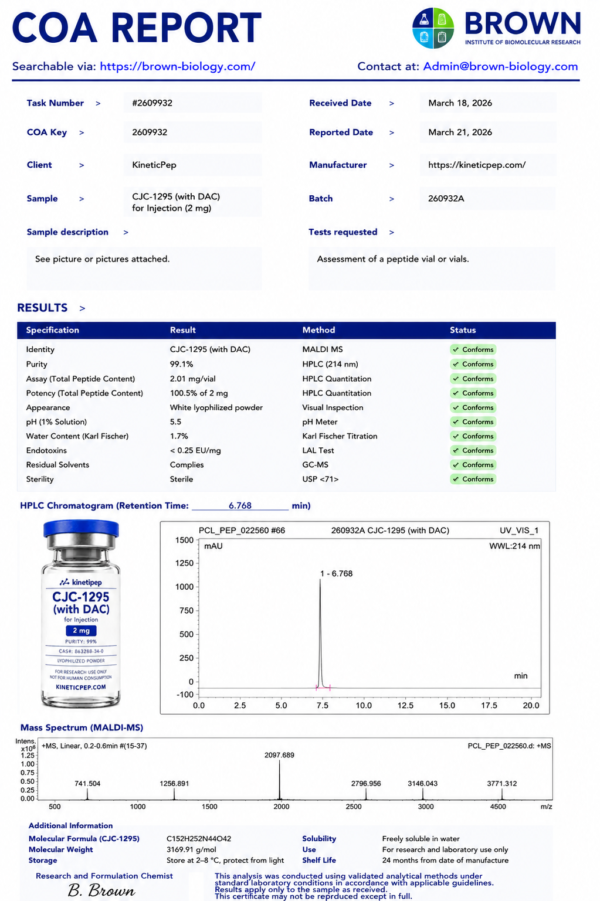 CJC-1295 (with DAC) 2mg - Afbeelding 2